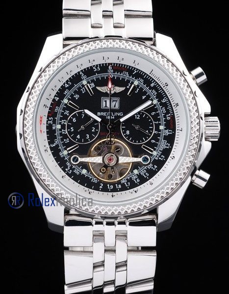 Breitling replica chrono acciaio navitimer tourbillon black dial imitazione copia
