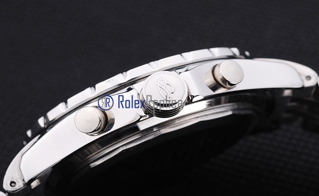 Breitling replica chrono acciaio navitimer tourbillon black dial imitazione copia - immagine 5