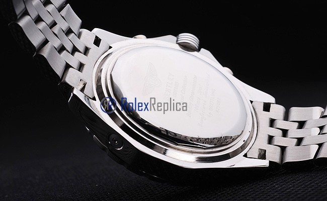 Breitling replica chrono acciaio navitimer tourbillon black dial imitazione copia - immagine 7