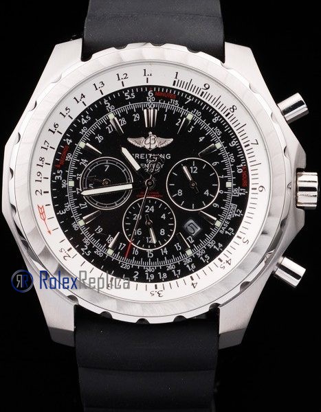 Breitling replica chrono navitimer strip rubber black dial imitazione copia