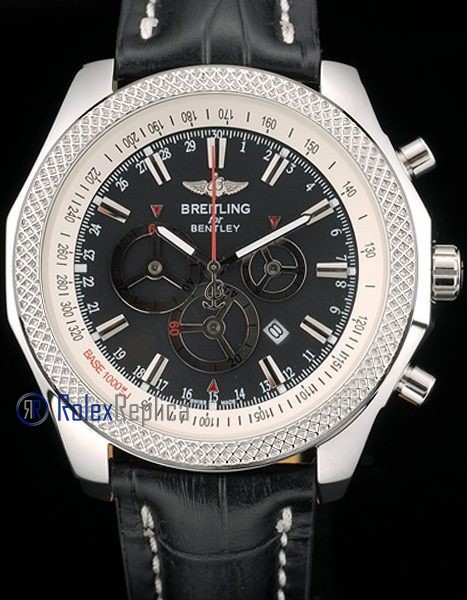 Breitling replica chrono navitimer strip leather black dial imitazione copia