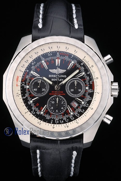 Breitling replica chrono navitimer strip leather black dial imitazione copia - immagine 9