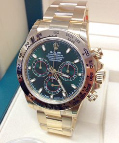 Alternative view of Rolex replica daytona 116508 green dial