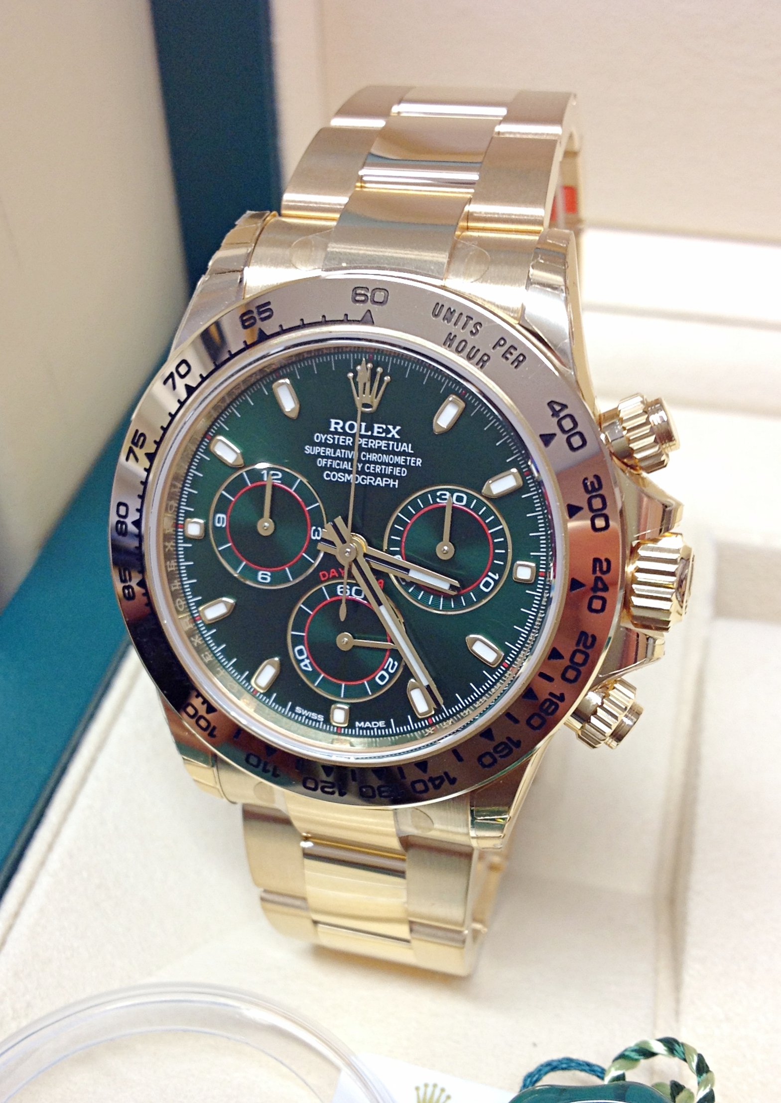 Rolex replica daytona 116508 green dial - immagine 2
