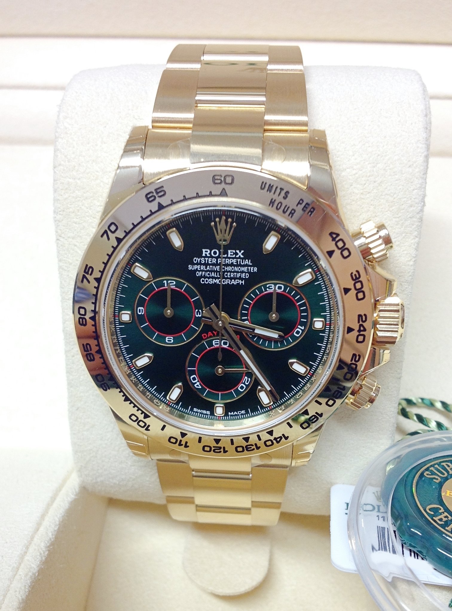 Rolex replica daytona 116508 green dial - immagine 4
