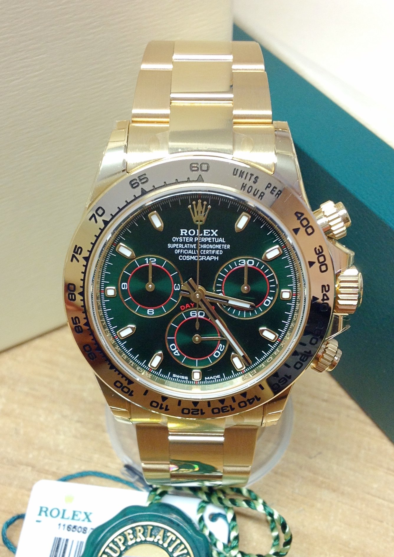 Rolex replica daytona 116508 green dial - immagine 6