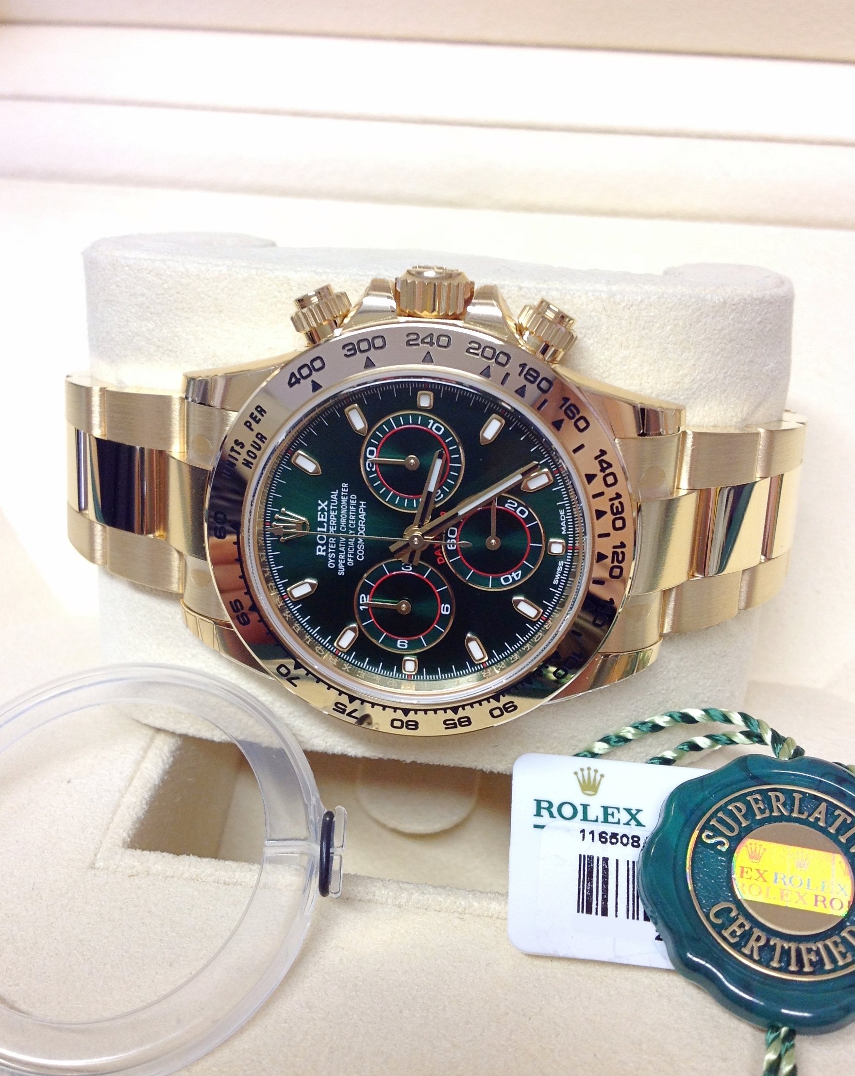 Rolex replica daytona 116508 green dial - immagine 7