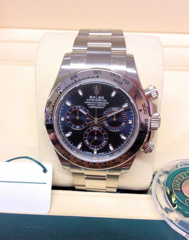 rolex replica daytona crono blue dial orologio replica copia imitazione - immagine 2