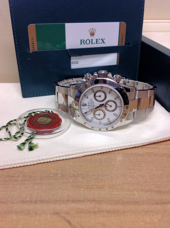 rolex replica daytona crono classic white dial orologio replica copia imitazione - immagine 8