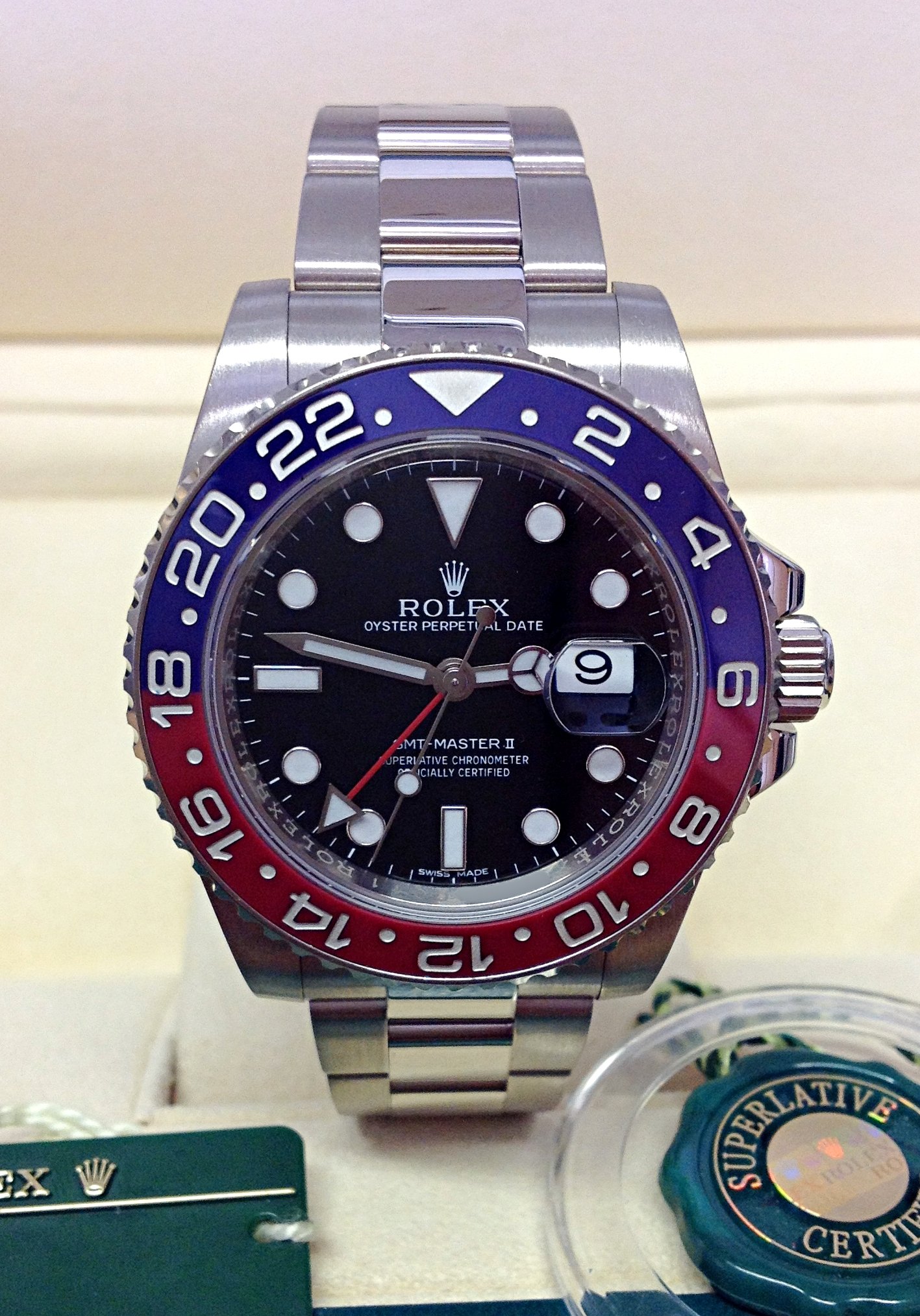 rolex replica GMT master II rosso blue ceramica orologio replica