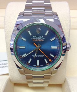 Alternative view of rolex replica milgauss blu orologio replica copia lusso imitazione