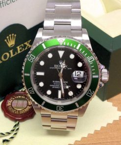 Alternative view of Rolex replica kermit submariner 16610LV 50th anniversary