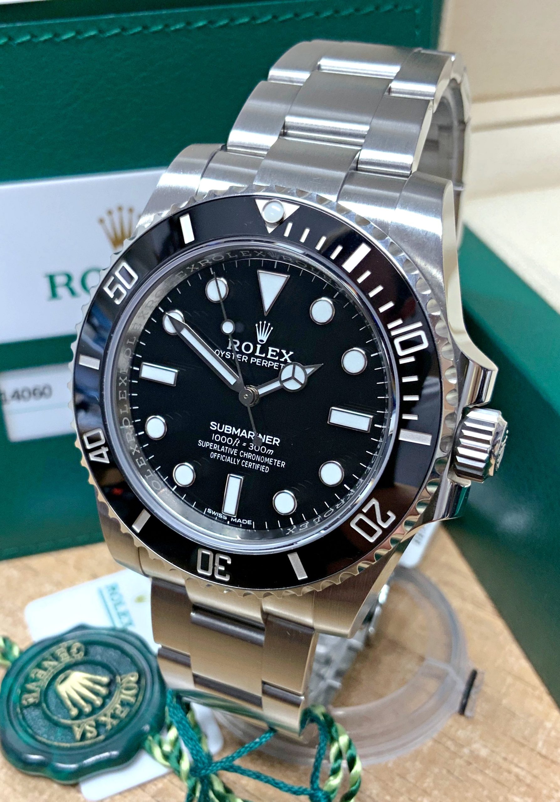 rolex replica submariner black dial no data orologio replica copia imitazione - immagine 2