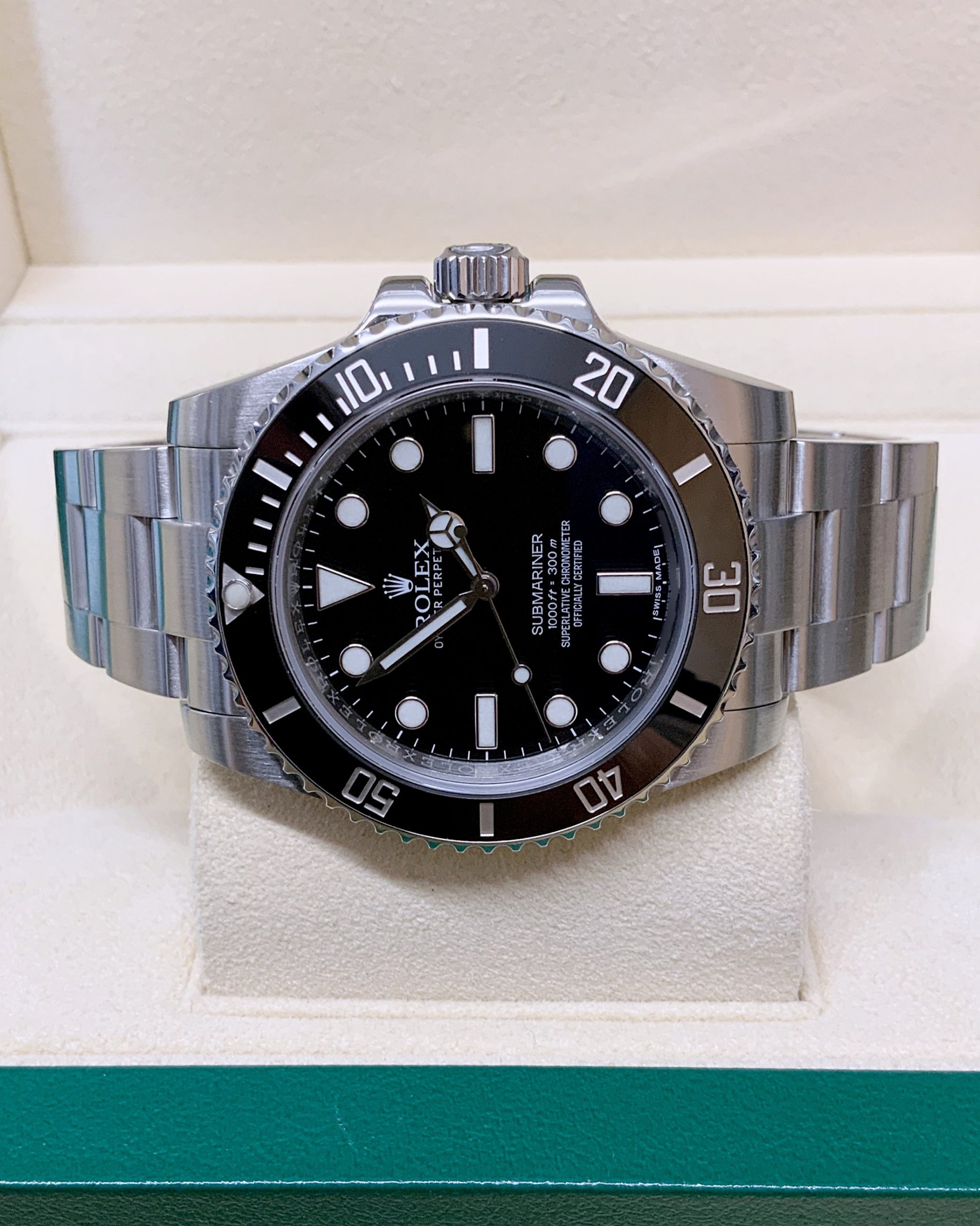 rolex replica submariner black dial no data orologio replica copia imitazione - immagine 4