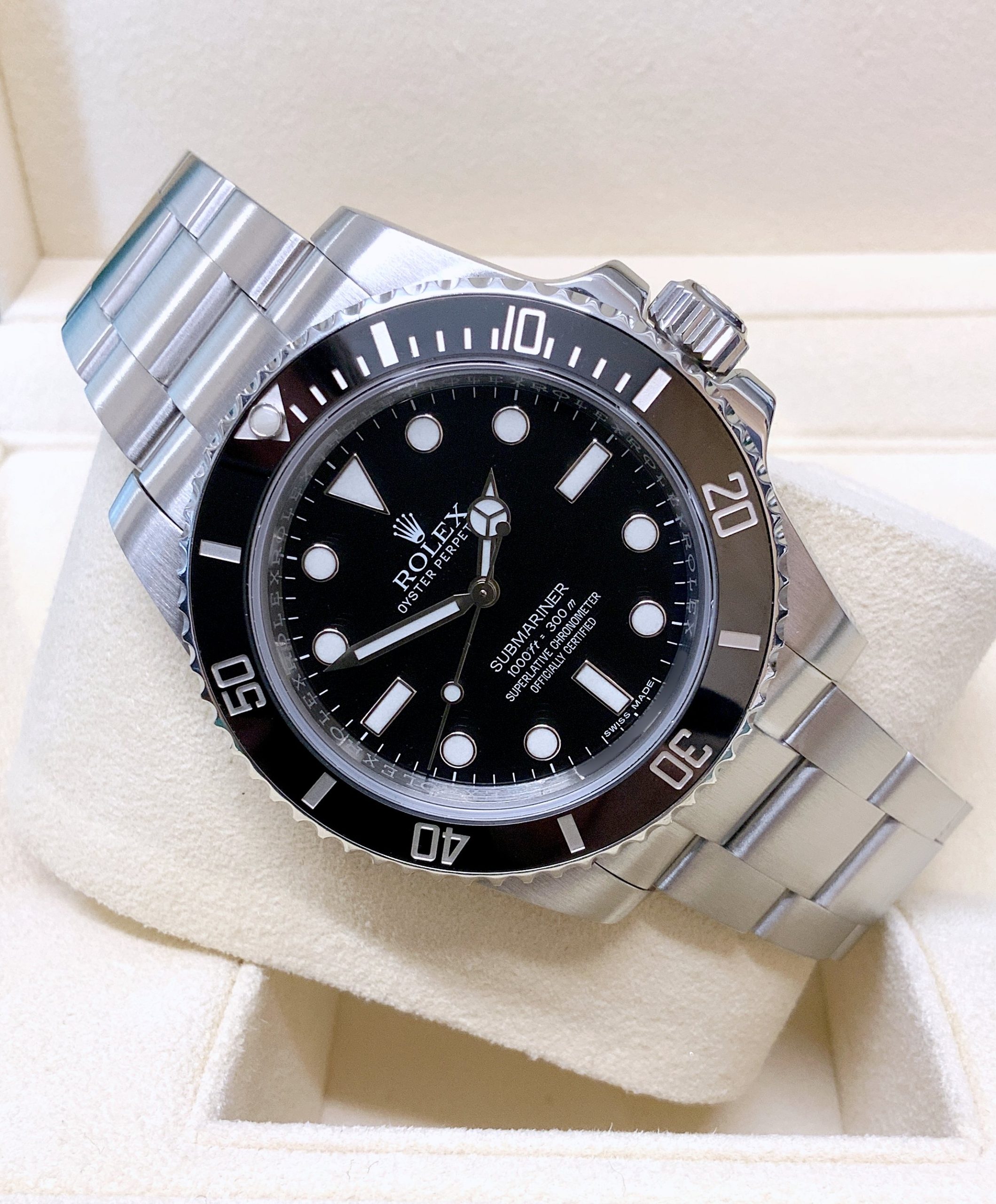 rolex replica submariner black dial no data orologio replica copia imitazione - immagine 6