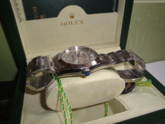 rolex replica milgauss vintage white dial - immagine 9