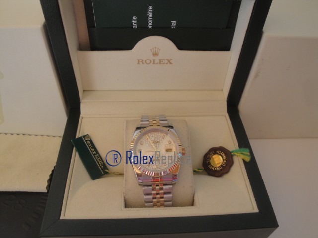 rolex replica datejust acciaio oro centenario jubilèè orologio imitazione - immagine 2
