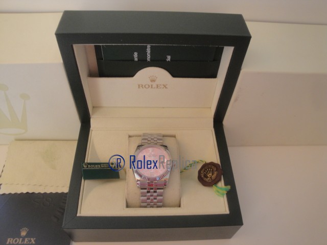 rolex replica datejust flower rosèè orologio imitazione - immagine 2