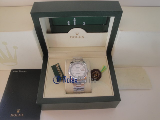 rolex replica datejust white barrette oyster orologio imitazione - immagine 2