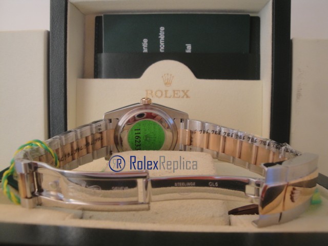 rolex replica datejust acciaio oro centenario oyster orologio imitazione - immagine 12