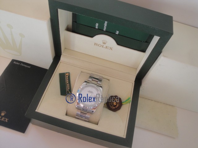 rolex replica datejust white roman oyster orologio imitazione - immagine 3