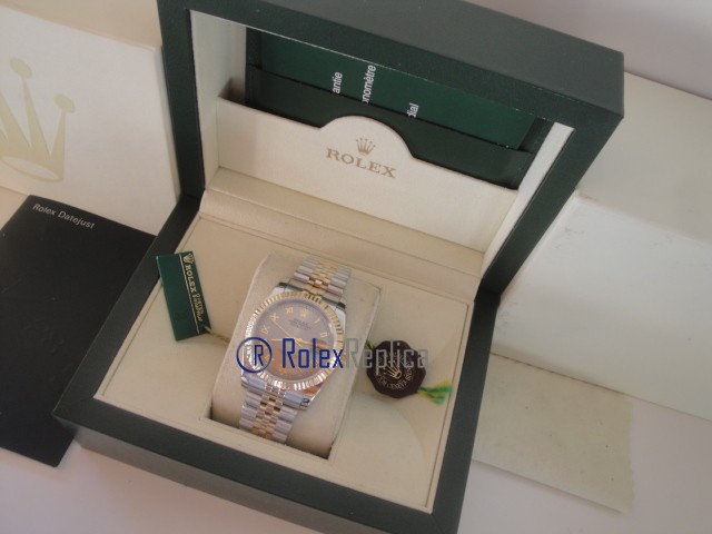 rolex replica datejust acciaio oro argento roman orologio imitazione - immagine 3