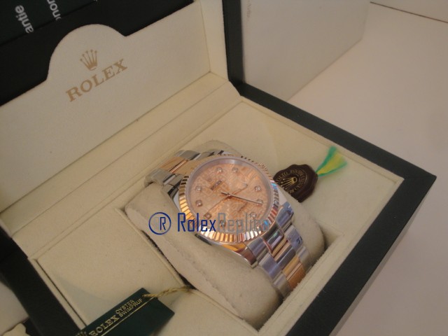 rolex replica datejust acciaio oro centenario oyster orologio imitazione - immagine 4