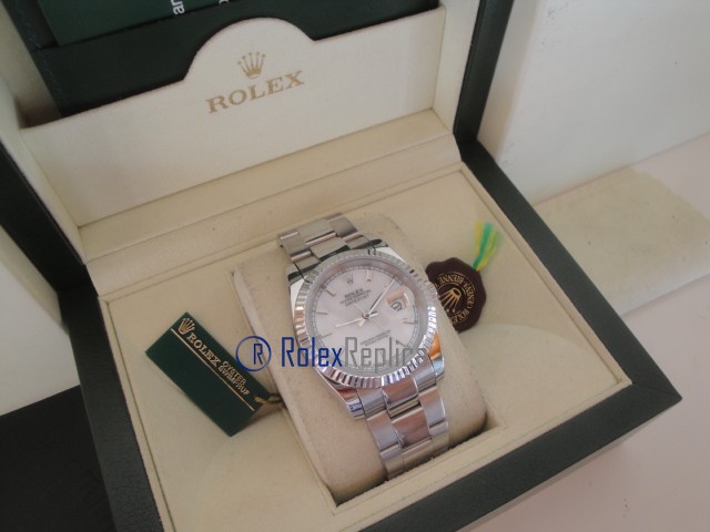 rolex replica datejust white barrette oyster orologio imitazione - immagine 4