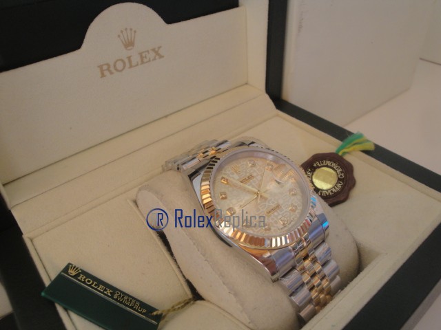 rolex replica datejust acciaio oro centenario jubilèè orologio imitazione - immagine 5