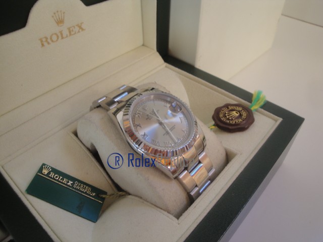 rolex replica datejust argento roman oyster orologio imitazione