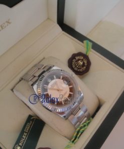 rolex replica datejust oyster bicolor black orologio imitazione