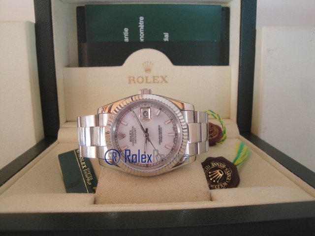 rolex replica datejust white barrette oyster orologio imitazione