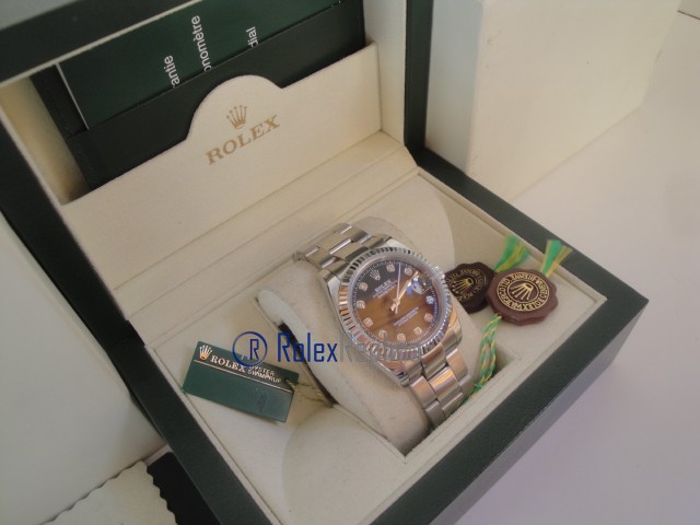rolex replica datejust oyster brillantini black orologio imitazione - immagine 7