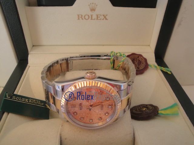 rolex replica datejust acciaio oro centenario oyster orologio imitazione - immagine 7