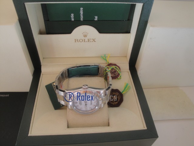 rolex replica datejust white barrette oyster orologio imitazione - immagine 7