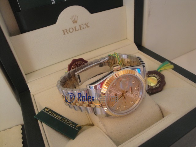 rolex replica datejust acciaio oro centenario jubilèè orologio imitazione - immagine 8