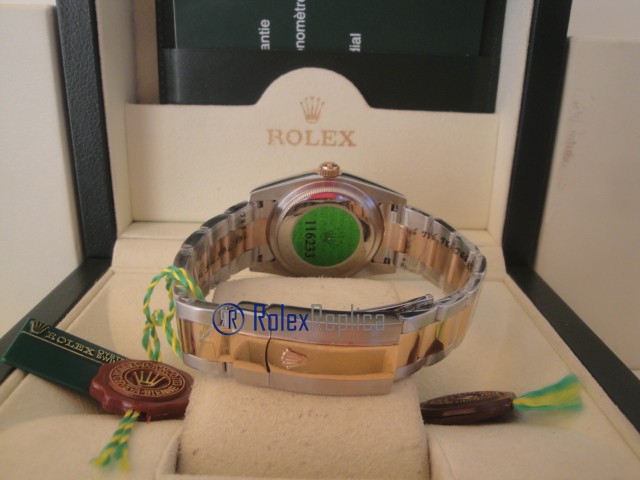 rolex replica datejust acciaio oro centenario oyster orologio imitazione - immagine 8