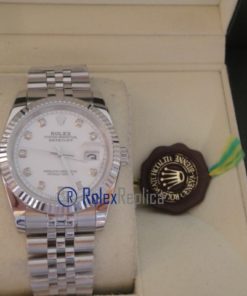 rolex replica datejust white brillantini orologio imitazione