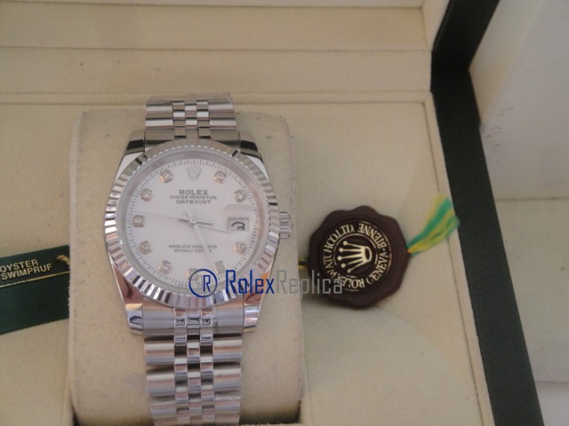 rolex replica datejust white brillantini orologio imitazione