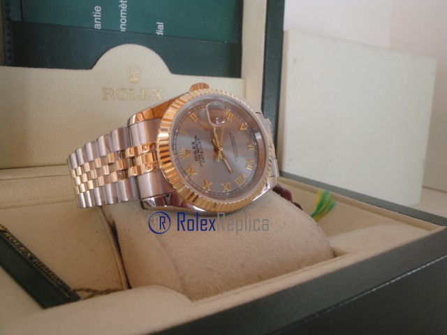 rolex replica datejust acciaio oro argento roman orologio imitazione - immagine 8