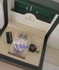 Alternative view of rolex replica datejust argento centenario orologio imitazione
