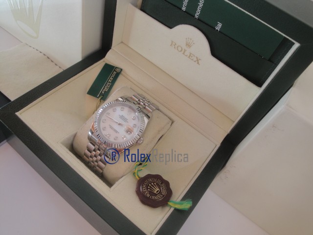 rolex replica datejust madreperla brillantini orologio imitazione - immagine 3