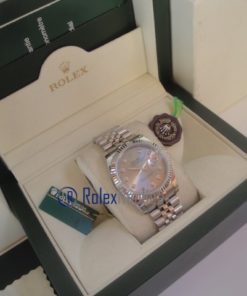 rolex replica datejust argento brillantini orologio imitazione