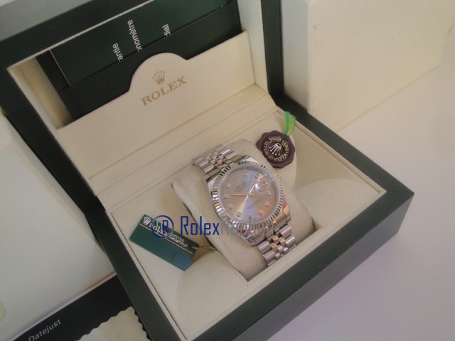 rolex replica datejust argento brillantini orologio imitazione