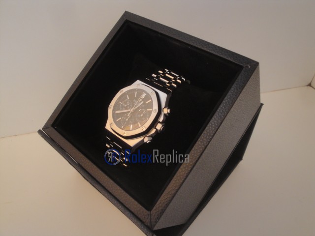 audemars piguet replica chrono royal oak blue dial imitazione copia - immagine 5