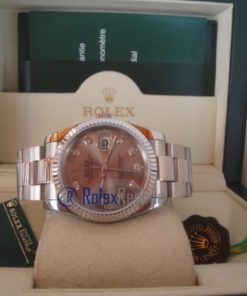 rolex replica datejust argento brillantini oyster orologio imitazione