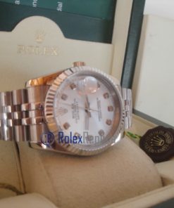 rolex replica datejust argento brillantini orologio imitazione