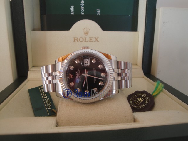 rolex replica datejust black brillantini orologio imitazione