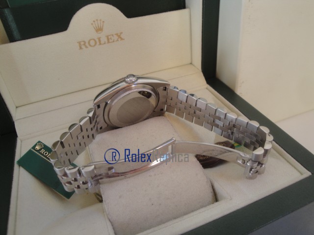 rolex replica datejust argento brillantini orologio imitazione - immagine 11