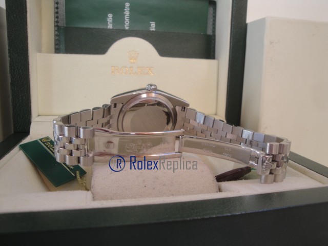 rolex replica datejust argento brillantini orologio imitazione - immagine 12